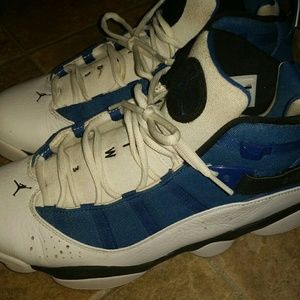 A pair of Jordan sneakers